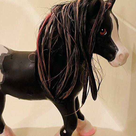Breyer Black & Pink Appaloosa Jasmine the Horse Color Changing Bath Toy 8" - Picture 6 of 16
